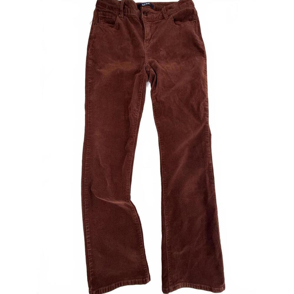 Blue Ink Pants Juniors 5 Brown Corduroy Straight Leg Stretch Khakis Casual